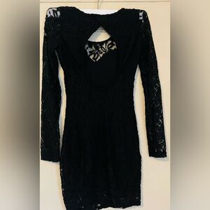 Elegant Black Lace Dress